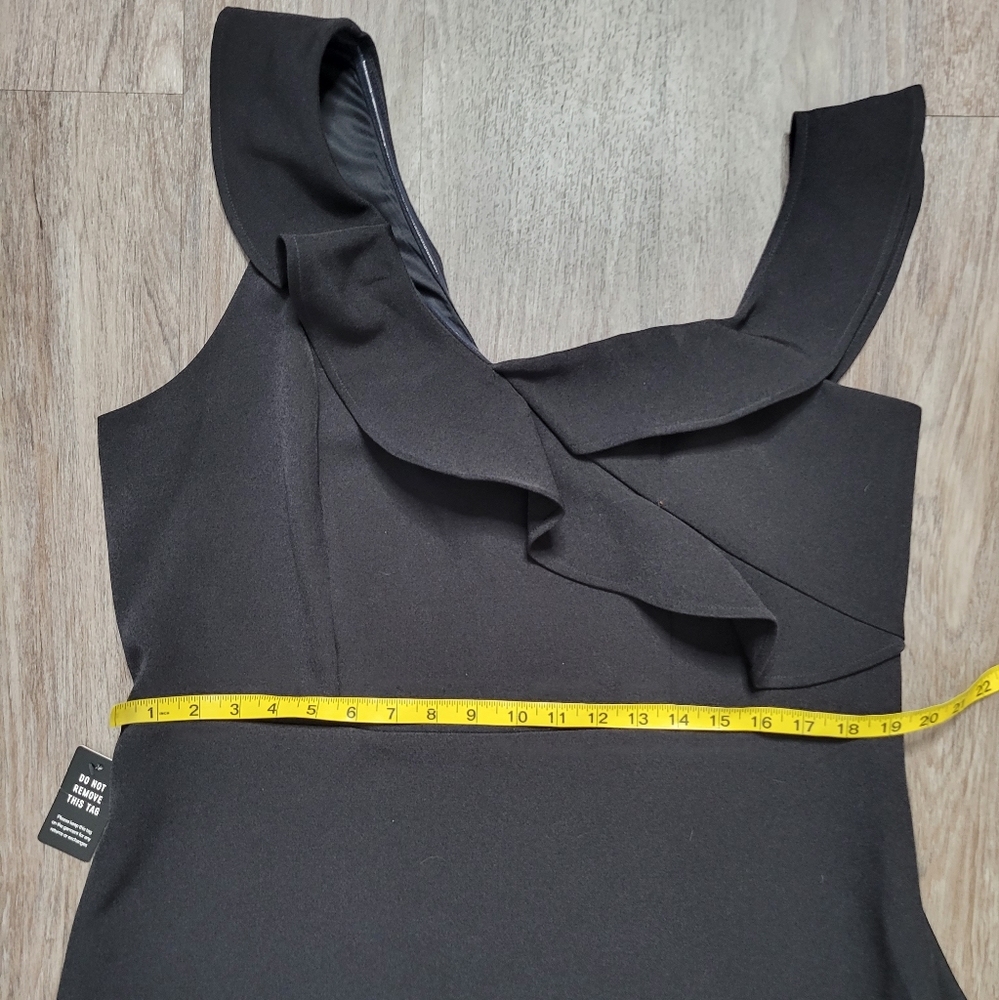 Express Black One-Shoulder Ruffle Dress - Picture 14 of 16
